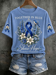 Women's Diabetes Awareness Print Tee