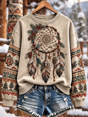 Women's Native-Inspired Christmas Dreamcatcher Sweatshirts