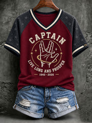 Women's Rip Captian 1940-2026 Printed T-shirt