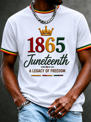 Men's Juneteenth Print Casual Tee