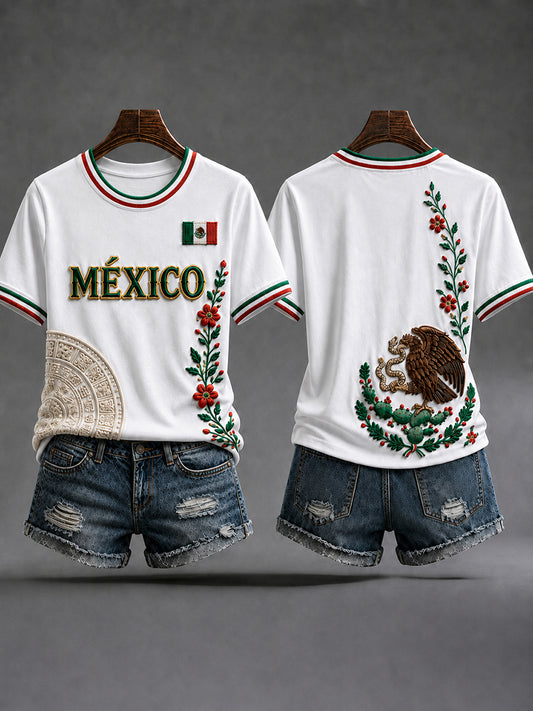 Women's Mexico Lover Art Short Sleeve T-shirt