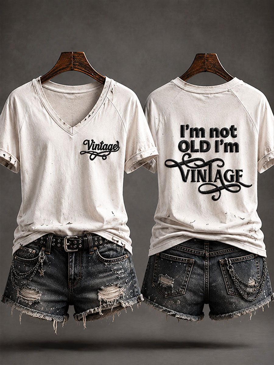 Women's 'I'm Not Old,I'm Vintage' Casual T-shirt