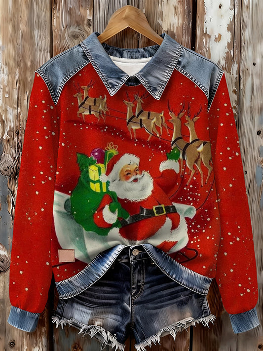 Women's Merry Christmas Print Casual Sweatshirt