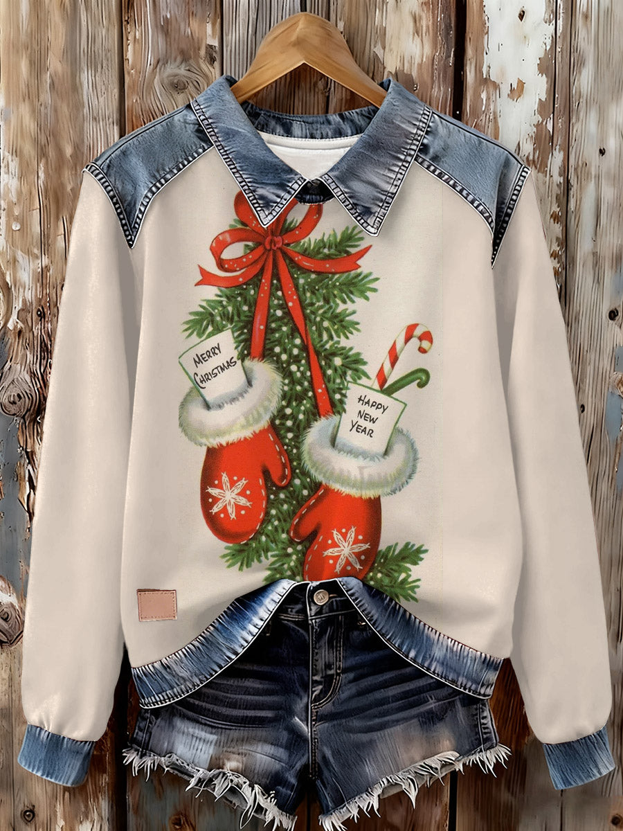 Women's Merry Christmas Print Casual Sweatshirt