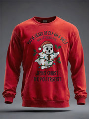 Men's Funny Christmas Printed Sweatshirt