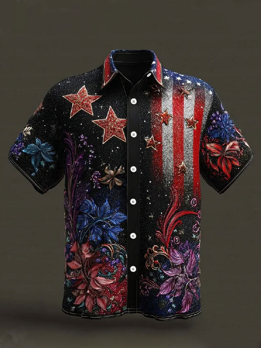 Men's 250th Anniversary Print Casual Shirt