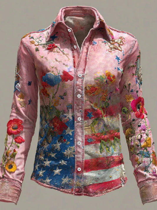 Women's 250 Printed Casual Shirt