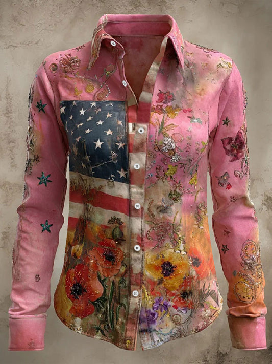 Women's 250 Printed Casual Shirt