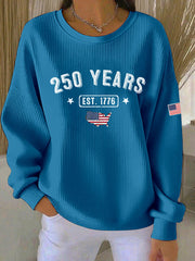 Women's 250 Printed Casual Sweatshirt