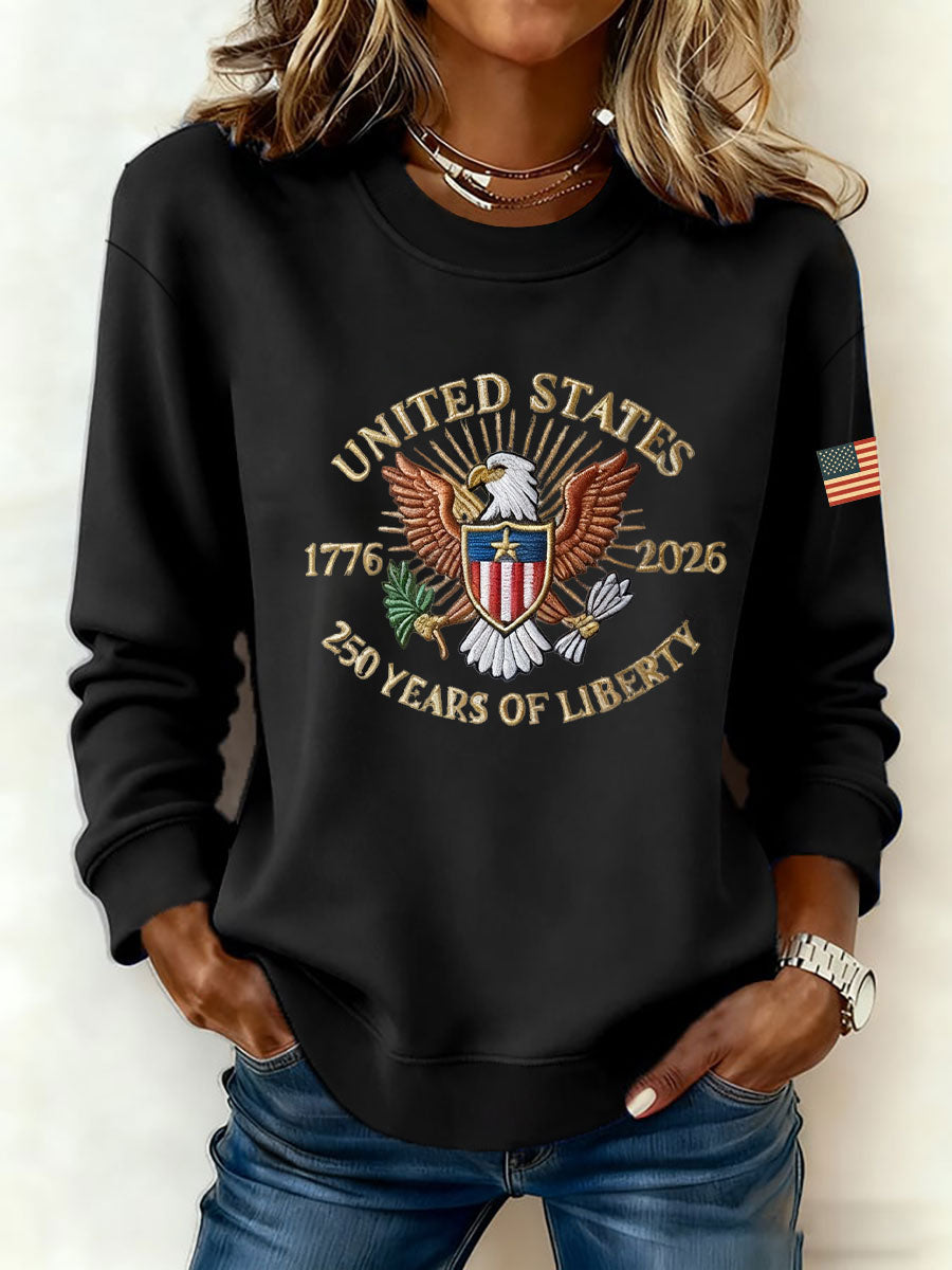 Women's 250 Printed Casual Sweatshirt