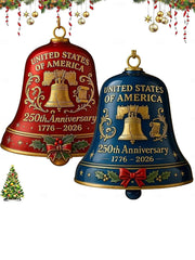 250th Anniversary Bell Ornament Metal Doorbell