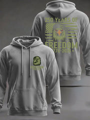Men's 250 Years Printed Casual Hoodie
