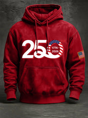 Men's 250th Anniversary Print Vintage Hoodie