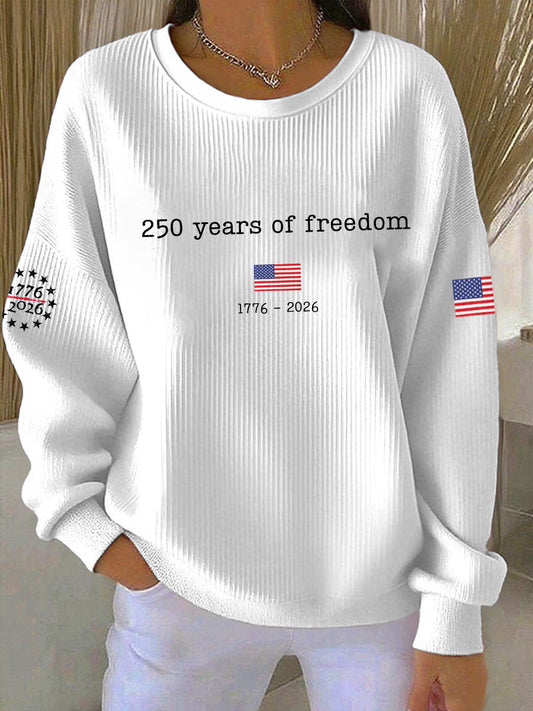 Women's 250th Anniversary Printed Casual Sweatshirt