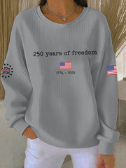 Women's 250th Anniversary Printed Casual Sweatshirt