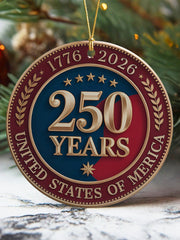 250th Anniversary Printed Acrylic Decorative Ornament