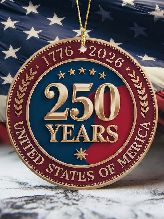 250th Anniversary Printed Acrylic Decorative Ornament
