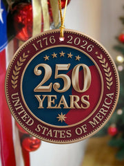 250th Anniversary Printed Acrylic Decorative Ornament