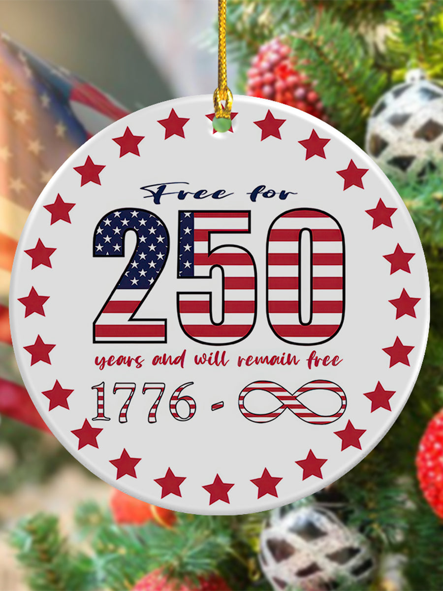 250th Anniversary Printed Acrylic Decorative Ornament