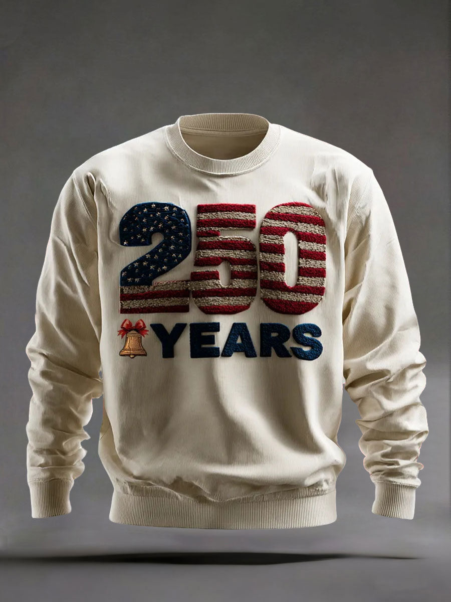 Men's 250th Anniversary Printed Casual Sweatshirt
