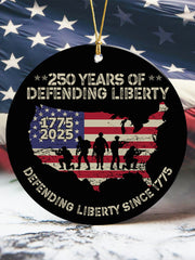 250th Anniversary Printed Acrylic Decorative Ornament