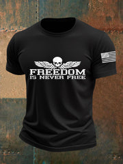 Men's Freedom Is Never Free Print Casual Tee