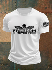 Men's Freedom Is Never Free Print Casual Tee