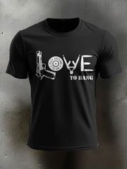 Men's Funny Pew Lover Veteran Printed T-shirt
