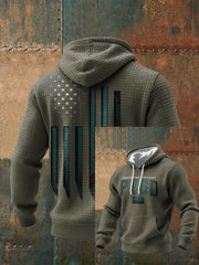 Men's Funny PTSD Awareness Veteran Printed Hoodie
