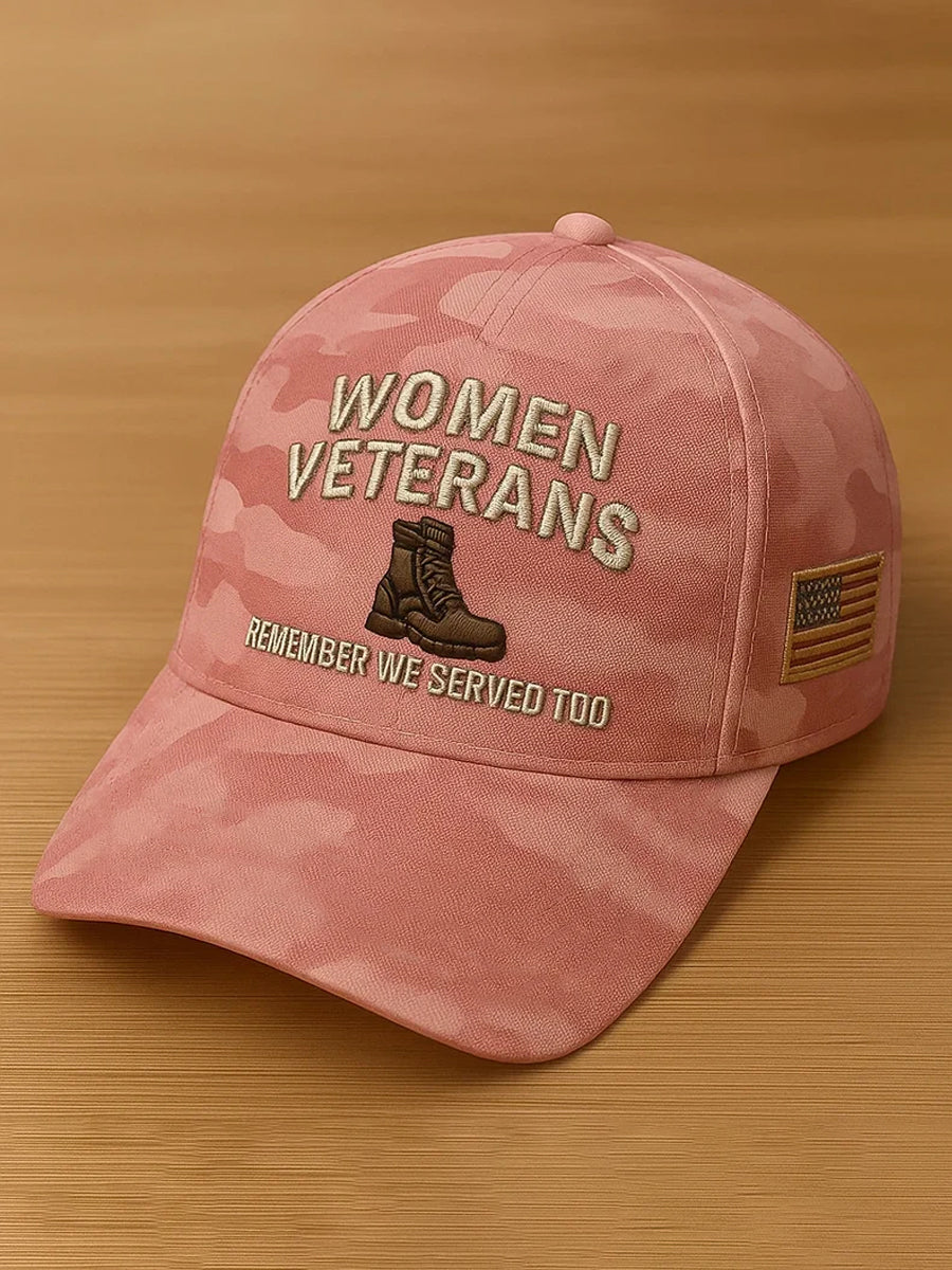 Women‘s Veterans Print Hat