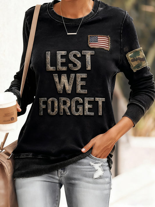 Women's Lest We Forget Casual Sweatshirt