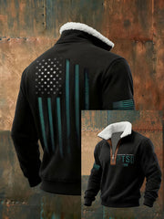 Men's Funny PTSD Awareness Veteran Printed Sweatshirt
