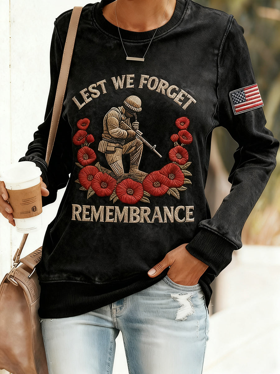 Women's Lest We Forget Casual Sweatshirt