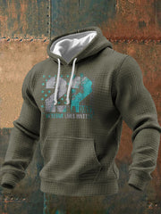 Men's Funny PTSD Awareness Veteran Printed Hoodie