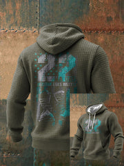 Men's Funny PTSD Awareness Veteran Printed Hoodie
