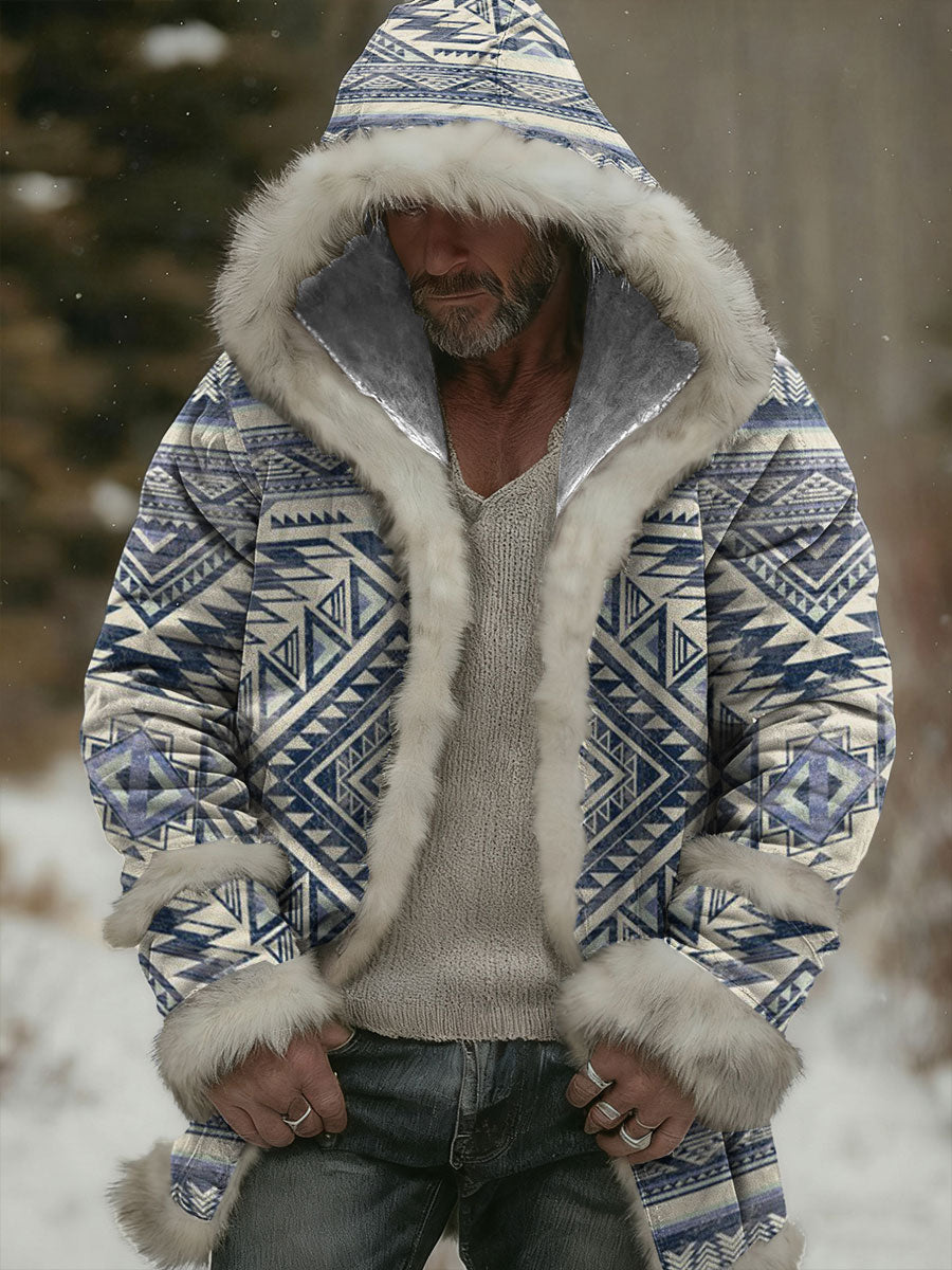 Men's Western Plush Cardigan