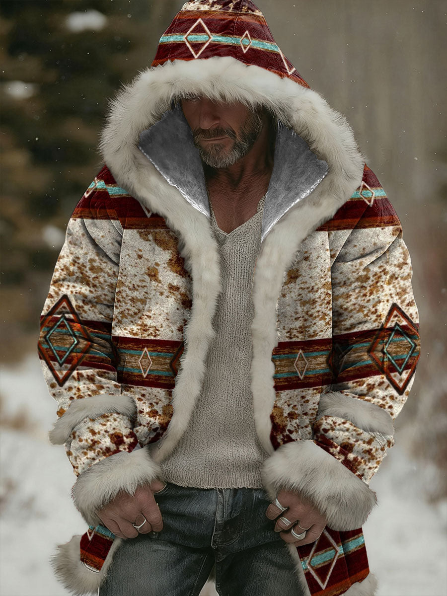 Men's Western Plush Cardigan