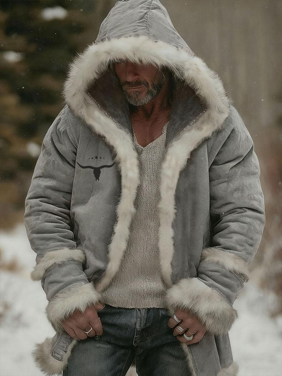 Men's Western Plush Cardigan