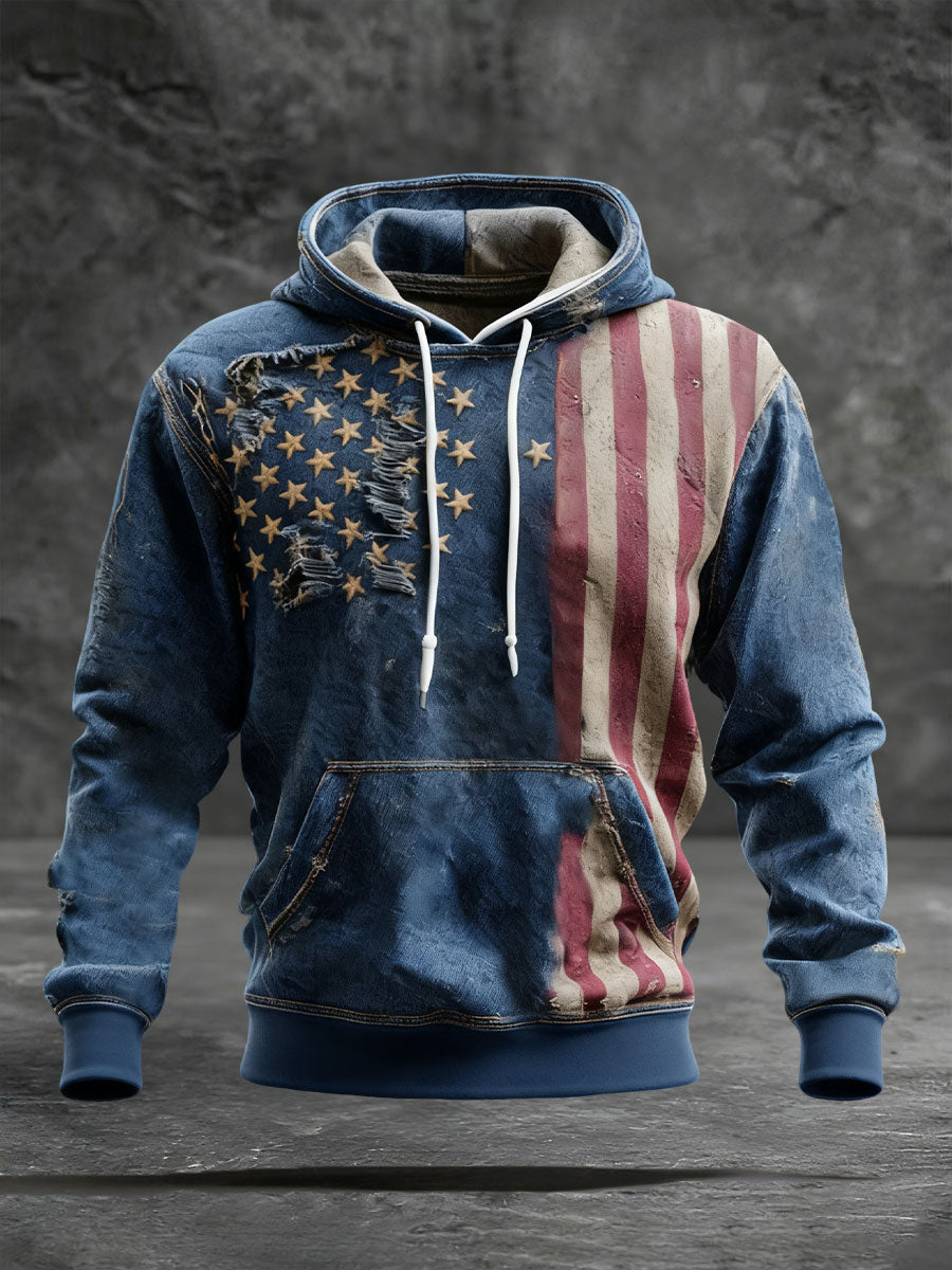 Men's 250 Print Casual Hoodie