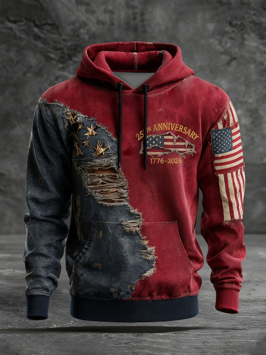 Men's 250 Printed Casual Sweatshirt