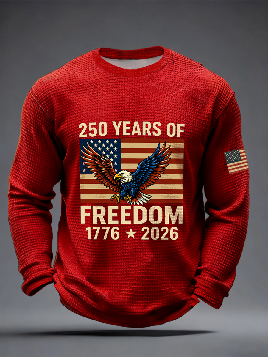 Men's 250th Anniversary Print Waffle Top