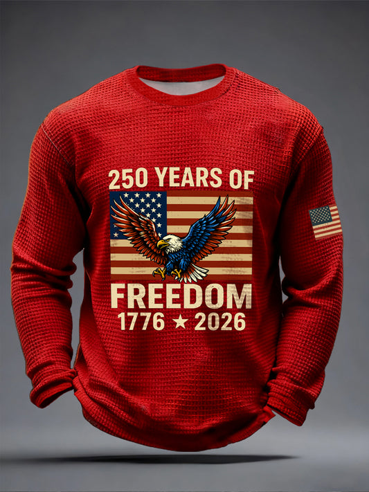 Men's 250th Anniversary Print Waffle Top