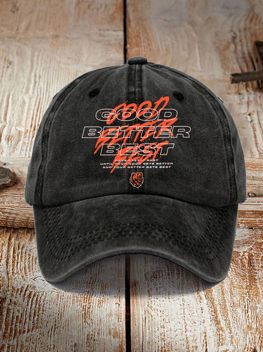 Unisex Good Better Best Print Gift For Football Fans Gameday Hat