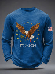 Men's 250 Waffle Print Casual T-Shirt