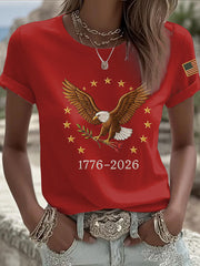 Women's 250 Printed Casual T-Shirt