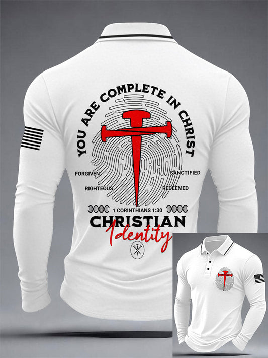 Men's You Are Complete In Christ Polo Shirts