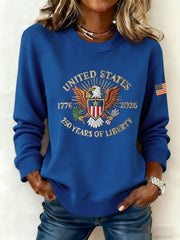 Women's 250 Printed Casual Sweatshirt