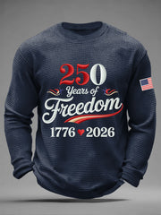 Men's 250 Waffle Print Casual T-Shirt