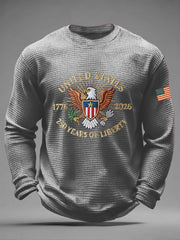 Men's 250 Waffle Print Casual T-Shirt