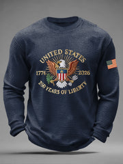 Men's 250 Waffle Print Casual T-Shirt